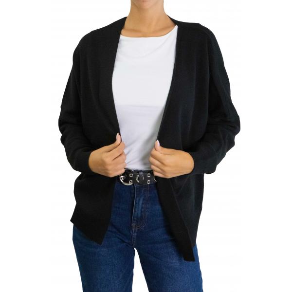 Cardigan tinta unita aperto 
